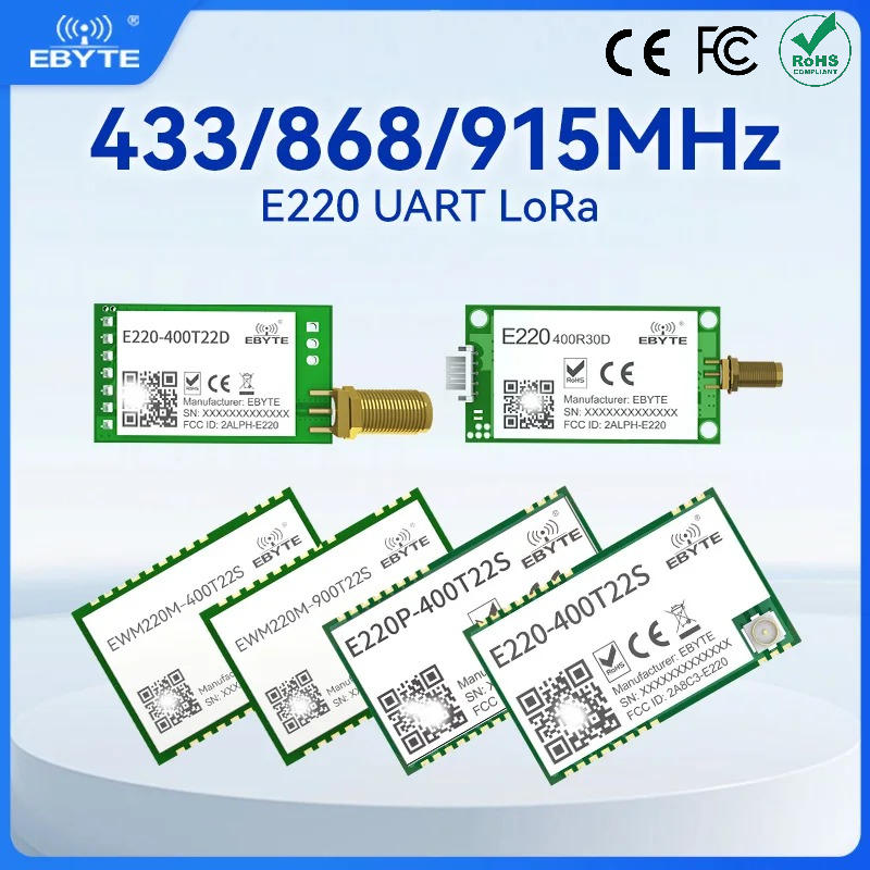 433Mhz Receiver Module - LLCC68 LoRaモジュール UART 433MHz 868MHz 915MHz