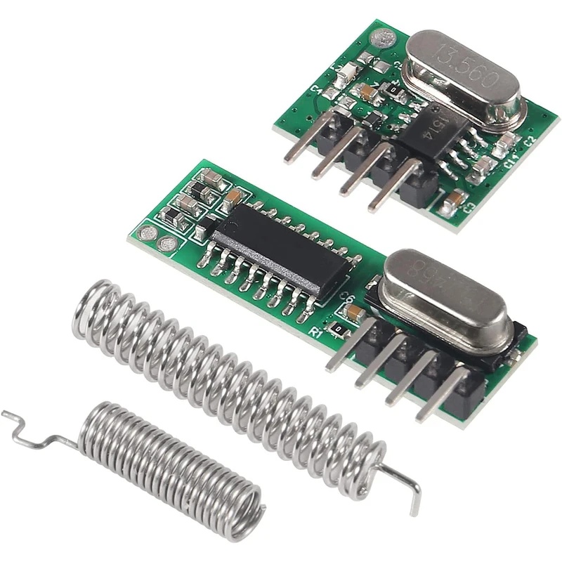 433Mhz Receiver Module - 433MHzワイヤレスRF送受信機（アンテナ付き）、Arduino用DIYキット、リモコンモジュール