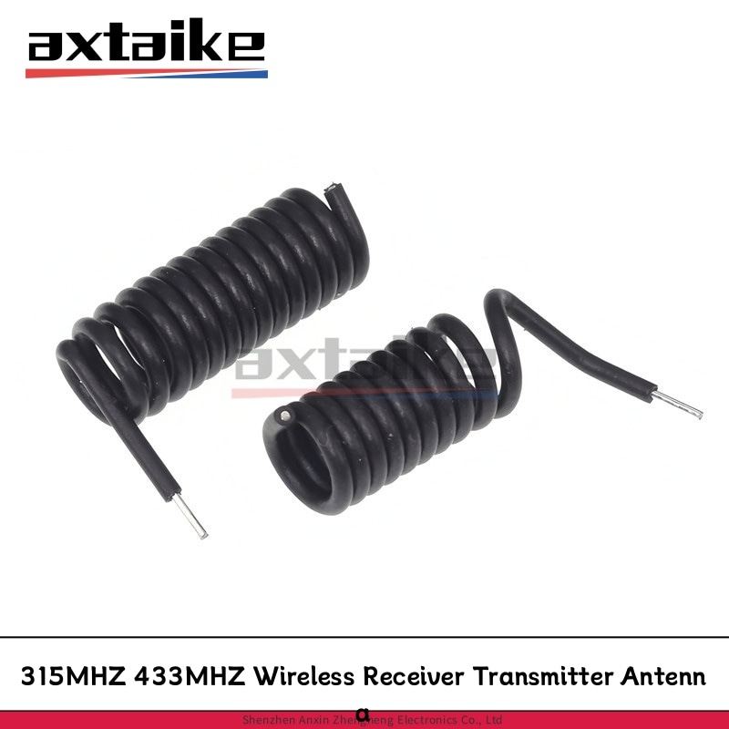433Mhz Receiver Module - 20 個 315MHZ 433MHZ ワイヤレス受信機送信機アンテナスプリングワイヤレスリモコンブラックスパイラル RF