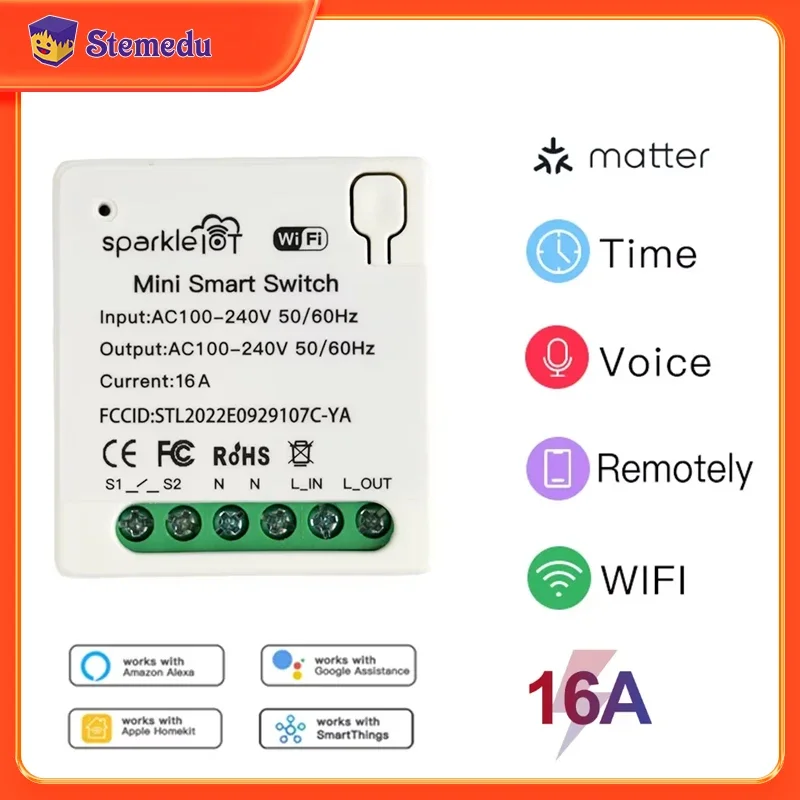 Home Automation Tutorial - 16A マター WIFI スマート スイッチ オートメーション