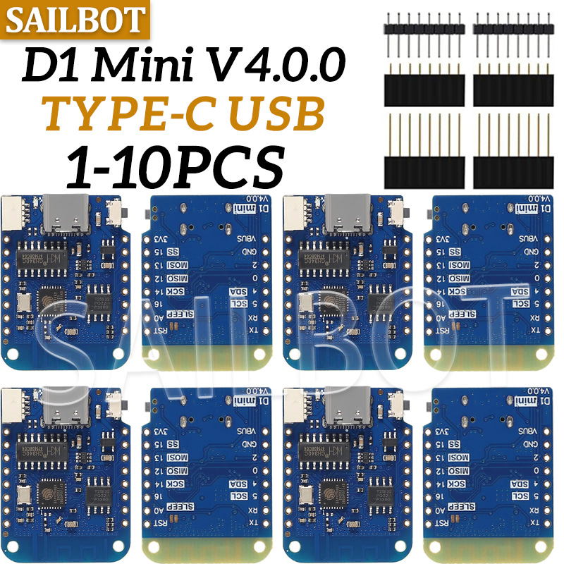 1-10 個 WeMos D1 ミニ ESP8266 WIF - Esp8266 Nodemcu Board のレビューと価格