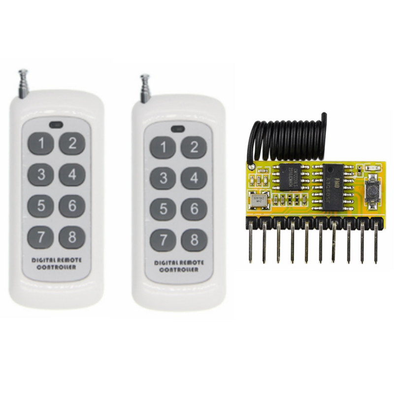 433MHz DC3V~5V 8CH 多機能デコード受信機モ - 433Mhz Receiver Module のレビューと価格